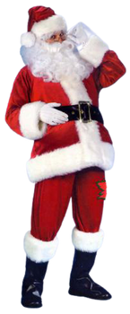 Rich Velvet Santa Suit Costume - Large