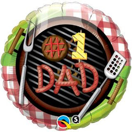 Foil Balloon - #1 Dad Grill