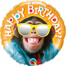 Foil Balloon - Birthday Smilin' Chimp