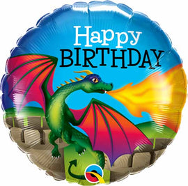 Foil Balloon - Birthday Mythical Dragon