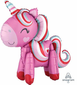 Foil Balloon - Sitter Unicorn Love Air Inflate