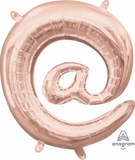 Foil Balloon - Mini Letter Rose Gold @ (16 inch Air-Filled Only)