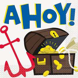 Ahoy Pirate Luncheon Napkins, 16ct