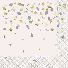 Gold Confetti Celebrate Luncheon Napkins, 20ct