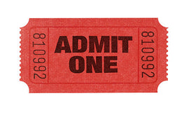 Admit One Tickets - 1000 per roll