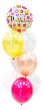 Simple Helium Balloon Bouquet with 7 Latex Balloons