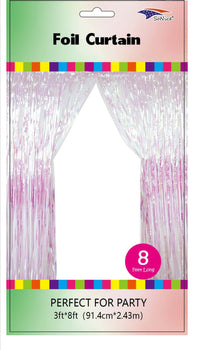 Foil Backdrop Curtain - 3' X 8' Iridescent