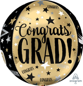 Foil Balloon - Orbz Congrats Grad Cap
