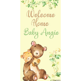 Customizable Deluxe Door Banner - Baby Bear