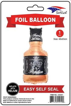 Aged to Perfection Bottle Foil Supershape Balloon
