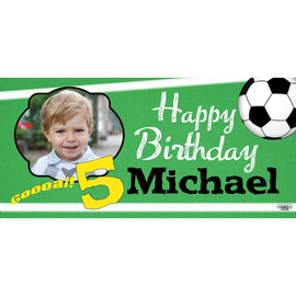 Banner - Custom Deluxe Sports Soccer Goal! With Picture