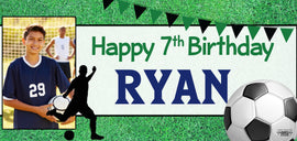 Banner - Custom Deluxe Sports Soccer With Picture