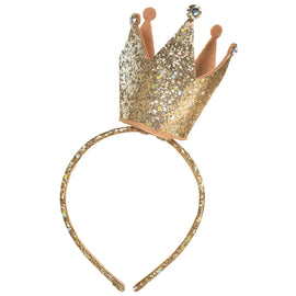 Gold Birthday Crown Headband