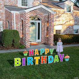 Happy Birthday Letters Yard Sign