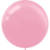 24" Round Latex Balloons - New Pink 4 Count