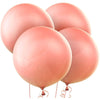 24" Round Latex Balloons - Pearlized Rose Gold 4 Count