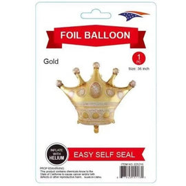 Super Shape Foil Balloon Gold Crown