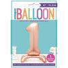 Rose Gold Number Shaped Standing Foil Balloon 30" 1