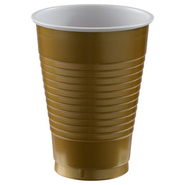 12 oz. Plastic Cups, 50 Ct. -  Gold