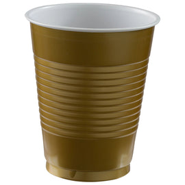 18 oz. Plastic Cups, 50 Ct. - Gold