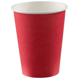 12 oz. Paper Cups, 50 Ct. - Apple Red