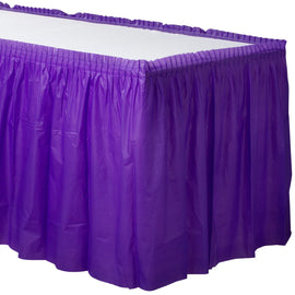Plastic Table Skirt - New Purple 21'