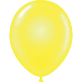 11" Tuftex Balloons (100 per package) Clear Yellow