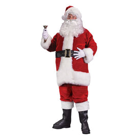 Regency Red Plush Adult Santa Suit Plus Size