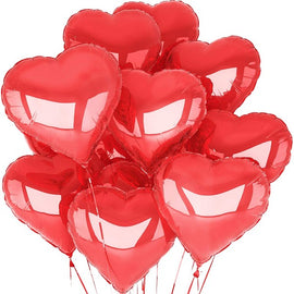 12 Hearts Helium Balloon Bouquet
