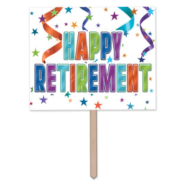 Happy Retirement Yard Sign