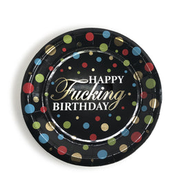 Plate, 7" Happy F-Ing Birthday