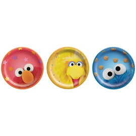 Everyday Sesame Street Round Plates, 7" - Assorted