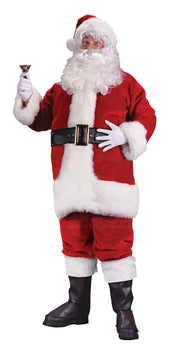 Santa Regency Plush Red 58-60 Adult Costume