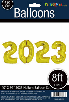 Foil Balloon - #2023 Jumbo Gold