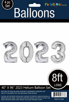 Foil Balloon - #2023 Jumbo Silver
