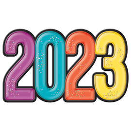 2023 Jumbo Confetti Cutout - Colorful