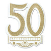 50Th Anniversary Crest Glitter Print 1 Side