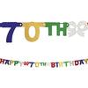 70Th Birthday Party Banner