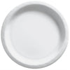 8 1/2" Round Paper Plates, 50 Count. - Frosty White