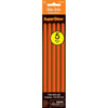 8" Orange Glow Sticks, 5 Count