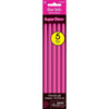 8" Pink Glow Sticks, 5 Count