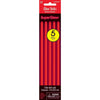 8" Red Glow Sticks, 5 Count