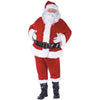 Adult Santa Costume - Velour Plus Size Suit