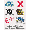 Ahoy Pirate Tattoos, 24 Count