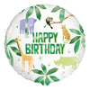 Animal Safari Round Foil Balloon 18", Package