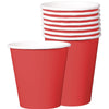 Apple Red Economy Solid Paper Cups, 9Oz.