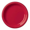 Apple Red Plastic Plates, 9"