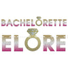 Bachelorette Banner Glitter Print;