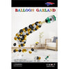 Balloon Garland Kit - Gold/Silver/Black Champagne