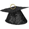 Balloon Weight - Glitter Grad Hat Black